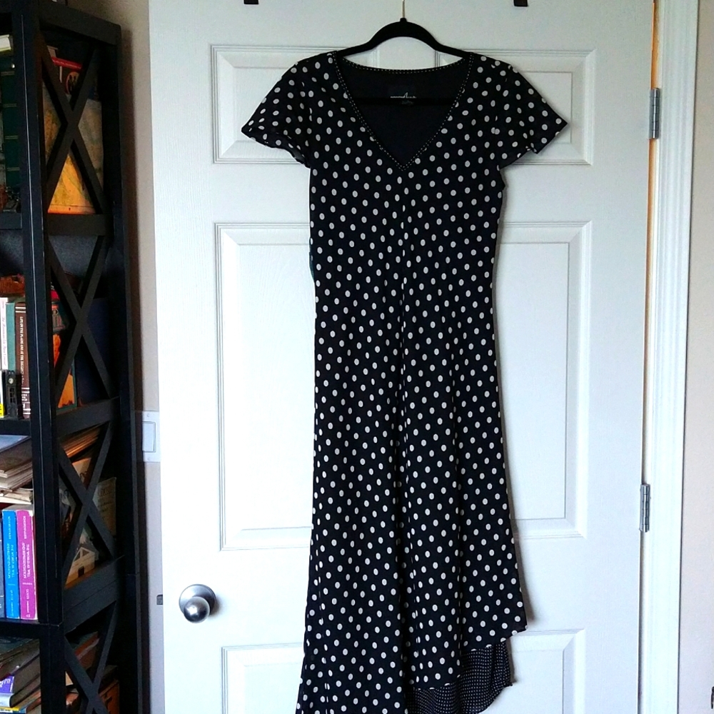 Two layered polka dot dress